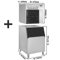 Flockeneisbereiter - 565 kg / 24 h - inkl. Eisvorratsbehälter