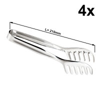 4er-Set - Pasta - Spaghettizange - Länge : 21 cm
