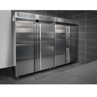Kühlschrank - 0,7 x 0,81 m - mit 1 Edelstahlhalbtür