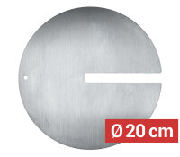 Fleischplatte für Dönerspieß mit Schlitz - Ø 200 mm