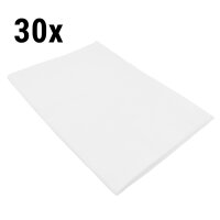(30 Stück) Damast Tischdecke Porto Diamant - 130 x 190 cm - Weiß