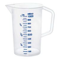 Messbecher - 1 Liter - mit 100 ml Skalierung
