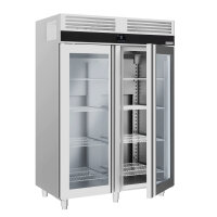 Kühlschrank - 1,4 x 0,81 m - mit 2 Glastüren