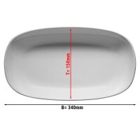 (12 Stück) ENTity- Teller oval - 34 cm