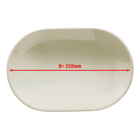 (12 Stück) TEOS - Platte/ Teller oval - Ø 32 cm