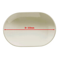 (24 Stück) TEOS - Platte/ Teller oval - Ø 32 cm