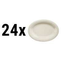 (24 Stück) SEMPRE - Platte/ Teller oval - Ø 33 cm