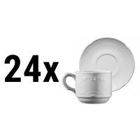 (24 Stück) CLASICO - Kaffe-/ Teetasse - 250 cc - inkl. Untertasse