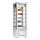 Panoramatiefkühlvitrine - 324 Liter - mit 5 Glasablagen - Weiß