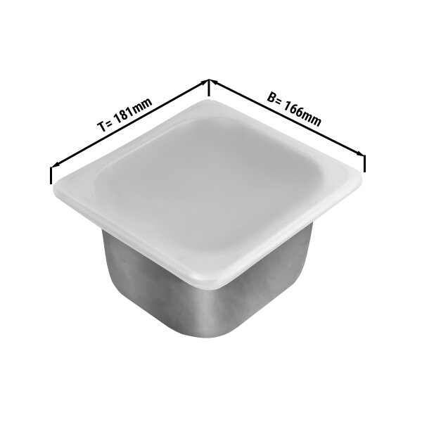 Silikondeckel für 1/6 GN-Behälter & Eisbehälter (176 x 162 mm)