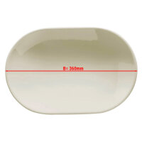 (12 Stück) TEOS - Platte/ Teller oval - 36 cm
