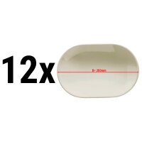 (12 Stück) TEOS - Platte/ Teller oval - 28 cm
