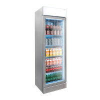 Getränkekühlschrank - 345 Liter - grau