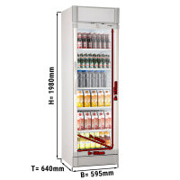 Getränkekühlschrank - 347 Liter - weiß/grau