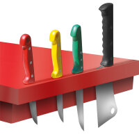 Messerhalter für Schneideplatten - 80 cm - Rot