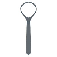 (5 Stück) Krawatte - 148 x 6,5 cm - Schwarz
