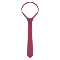 (5 Stück) Krawatte - 148 x 6,5 cm - Bordeaux