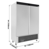 Kühlschrank 1,40 m x 0,71 m - 1400 Liter - mit 2 Türen