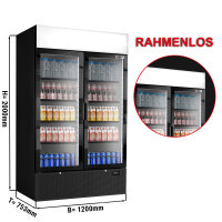 (3 Stück) Getränkekühlschrank - 3144 Liter (Gesamt) - schwarz