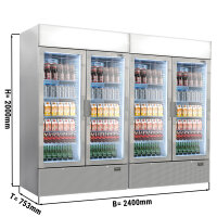 (2 Stück) Getränkekühlschrank - 2096 Liter...