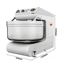 Bäckerei-Spiralteigknetmaschine 200 kg | Knetmaschine | Teigkneter | Spiralkneter