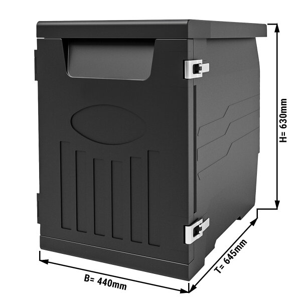 Thermotransportbox Fronlader | Isolierbox | Styroporbox | Polibox | Warmhaltebox - 92 Liter