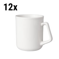(12 Stück) BUDGETLINE - Kaffeebecher Mammoet - 25 cl - Weiß