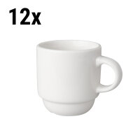 (12 Stück) BUDGETLINE - Kaffeetasse Mammoet - 14 cl - Weiß