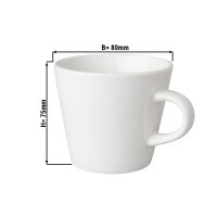 (12 Stück) BUDGETLINE - Kaffeetasse Mammoet Neo - 19 cl - Weiß