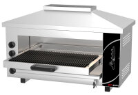 Pita Ofen/ Salamander PRO mit 4 Brennern & Wasserbad - 1,02 m | Überbackgerät | Toaster | Backgrill | Gas | Gastro