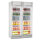(2 Stück) Getränkekühlschrank - 649 Liter (Gesamt) - weiß/grau