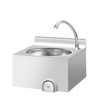 Handwaschbecken 40 x 40 cm - mit Mischbatterie (Kalt- & Warmwasseranschluss)