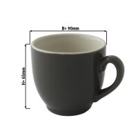 (12 Stück) COLORS - Kaffeetasse - 14 cl - Grau