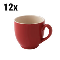 (12 Stück) COLORS - Kaffeetasse - 14 cl - Rot