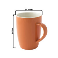 (12 Stück) COLORS - Kaffeetasse - 18 cl - Orange
