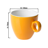 (12 Stück) BART COLOUR CAFE - Kaffeetasse - 17 cl - Orange