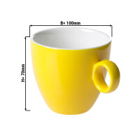 (12 Stück) BART COLOUR CAFE - Kaffeetasse - 17 cl - Gelb