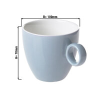 (12 Stück) BART COLOUR CAFE - Kaffeetasse - 17 cl - Hellblau