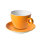 (12 Stück) BART COLOUR CAFE - Cappuccinotasse - 23 cl - Orange