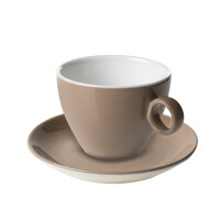 (12 Stück) BART COLOUR CAFE - Cappuccinountertasse - Ø 15,5 cm - Braun