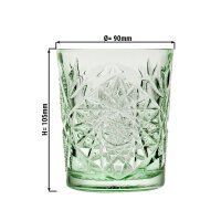 (12 Stück) Allzweck Trinkglas - TIJUANA - 350 ml - Hellgrün