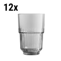 (12 Stück) LINQ - Longdrinkglas - 41,4 cl - Grau