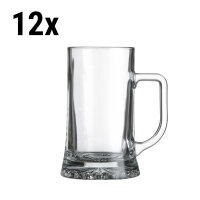 (12 Stück) MAXIM - Bierkrug - 28,5 cl - Transparent