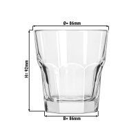 (12 Stück) GRIBALTAR - Allzweck Trinkglas - 26,6 cl - Transparent