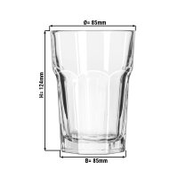 (12 Stück) GRIBALTAR - Longdrinkglas - 35,5 cl - Transparent