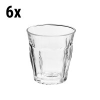 (6 Stück) PICARDIE - Duralex Allzweck Trinkglas - 9 cl - Transparent
