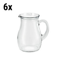 (6 Stück) ROXY - Glas Krug/ Karaffe - 0,25 Liter -...