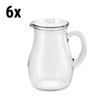 (6 Stück) ROXY - Glas Krug/ Karaffe - 1 Liter - mit...
