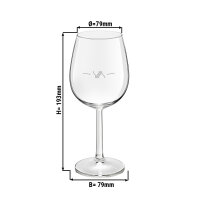 (6 Stück) BOQUET - Weinglas - 35 cl - transparent