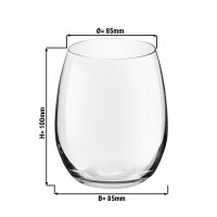 (12 Stück) BOQUET - Allzweck Trinkglas - 39 cl - transparent